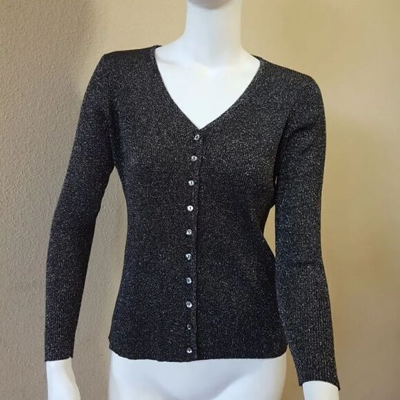 Petite Sophisticate Sweaters - Petite Sophisticate Cardigan Size M